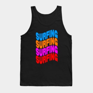 Surfing surfing surfing surfing Tank Top